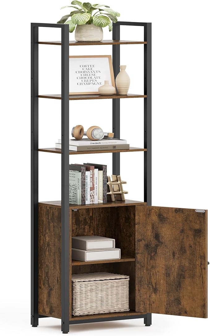 VASAGLE 6-Tier Bookshelf, Tall Bookcase by VASAGLEbySONGMICSHOME