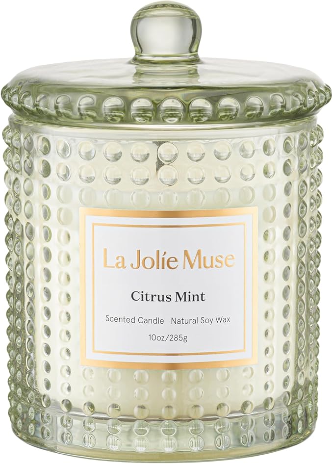 LA JOLIE MUSE Citrus Mint Candle, Summer Candles by LaJol%C3%ADeMuse