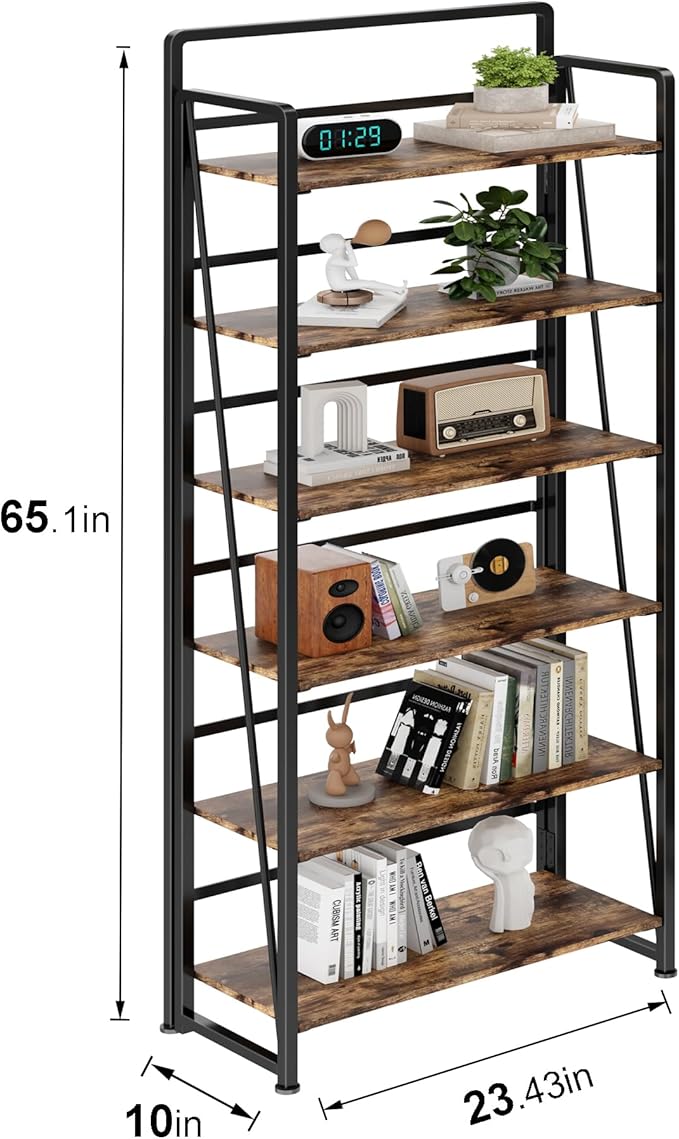 BHG No Assembly Folding Bookshelf - Image 3