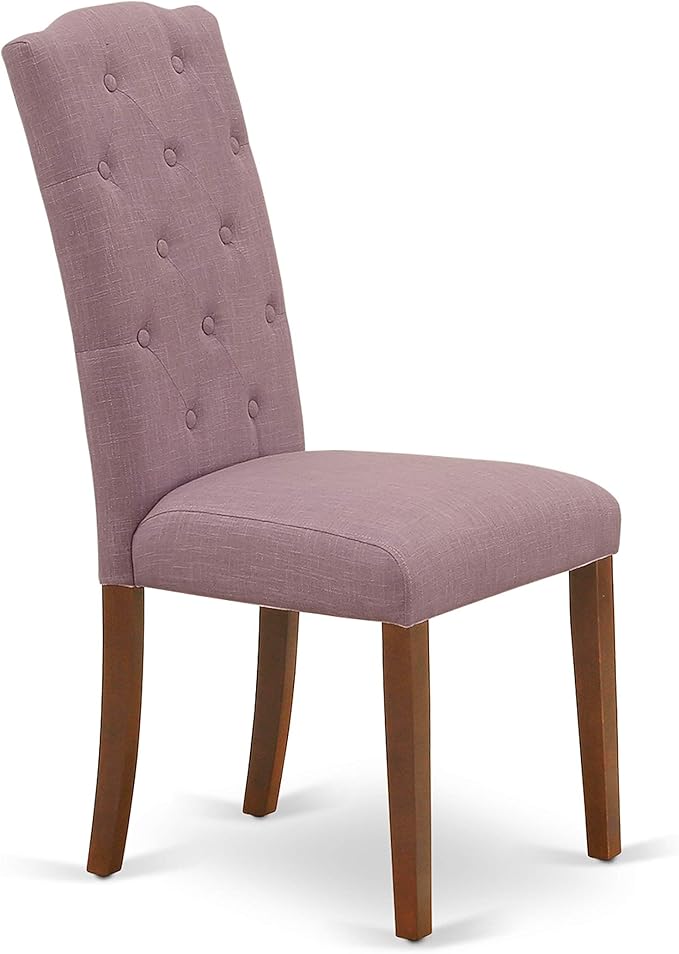 East West Furniture NOCE3-MAH-10 3 Piece Small Dinette Set Contains a Rectangle - Image 9