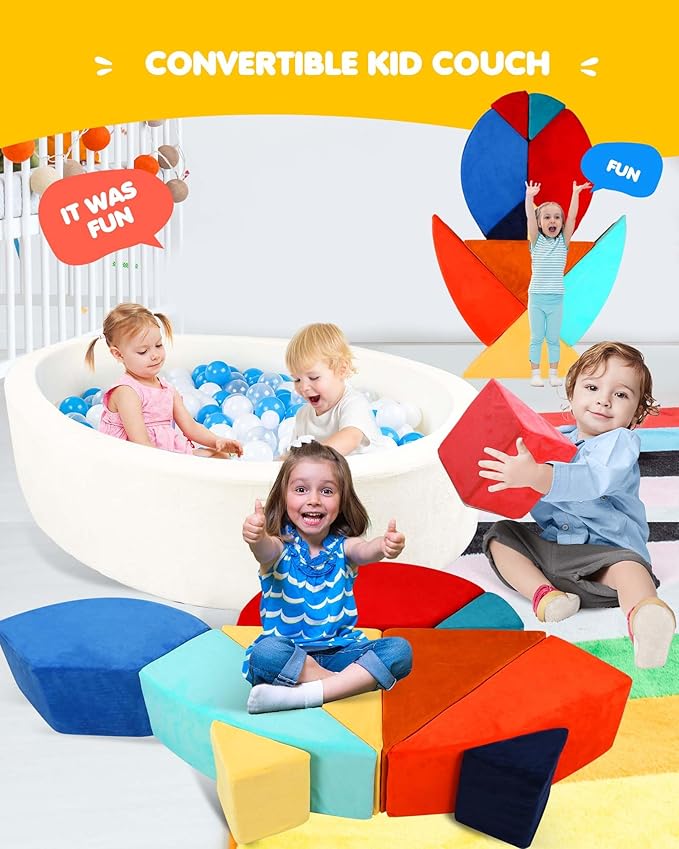 Kids Play Couch, 2-in-1 Egg-Shape Kid Plays Sofa - Image 5