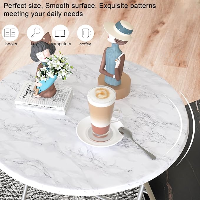 TV Tray Table, Round Folding Table, Foldable Snack Tray - Image 3