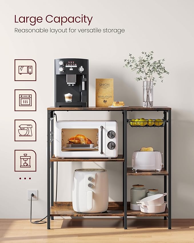 VASAGLE Baker's Rack, Coffee Bar Stand - Image 5