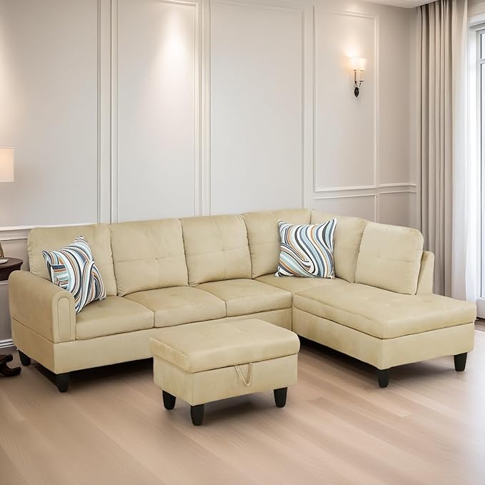 L Shaped Sectional Couches for Living Room, Modern Modular Sectional Sofa - Image 3