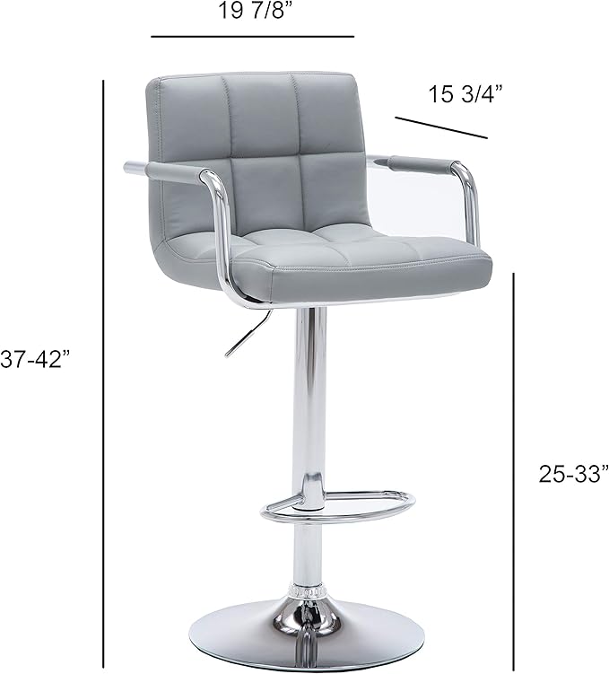 AC Pacific ACBS15 Bar Stool Gray - Image 3