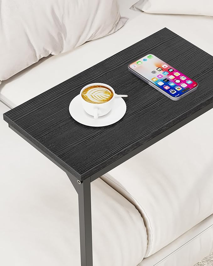 TUTOTAK C Shaped End Table, Small Side Table, 28.7 inch Tall Couch Table - Image 6