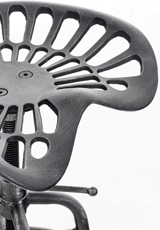 Diwhy Industrial Design Metal Adjustable Height Backrest Chair Vintage Tractor - Image 5