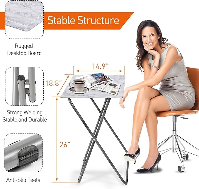 Garden 4 You TV Tray Table, Folding Dinner Tray - Image 3