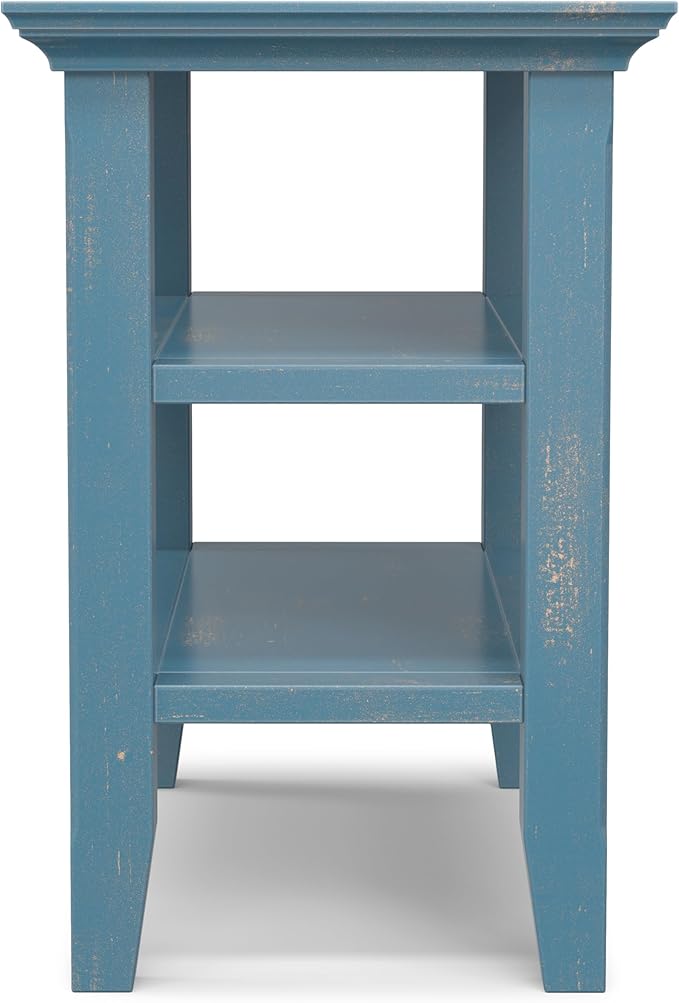 SIMPLIHOME Acadian 14-inch Wide Solid Wood Narrow End Table in Distressed - Image 5