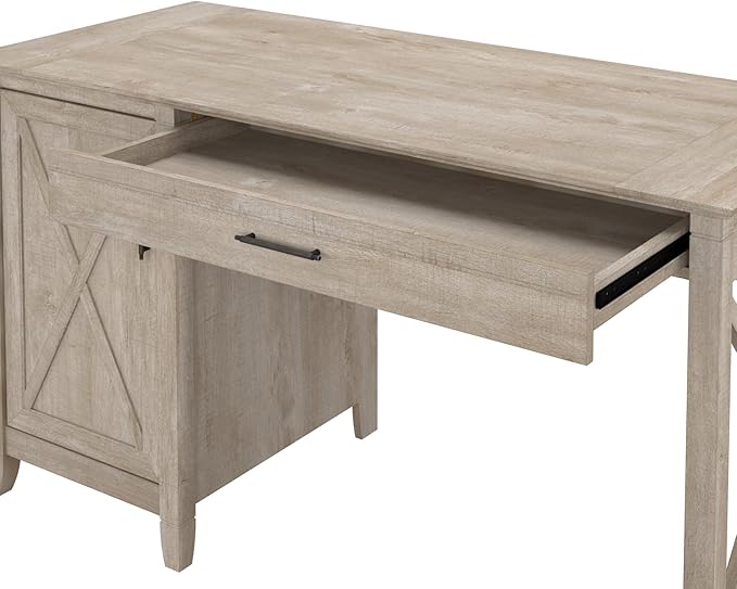 Bush Furniture Key West Computer Desk Farmhouse PC Table - Image 4
