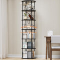 6 Tier Rotating Bookshelf, 360 ° Display Stackable Spinning Bookshelf Tower by ALLSTAND