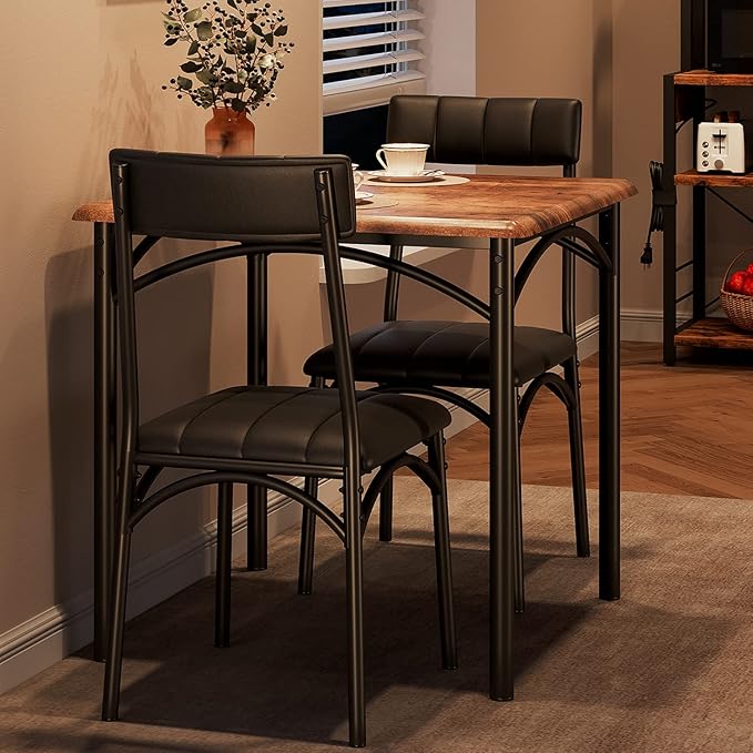 GarveeHome Dining Table Set for 2, Kitchen Table by GarveeHome
