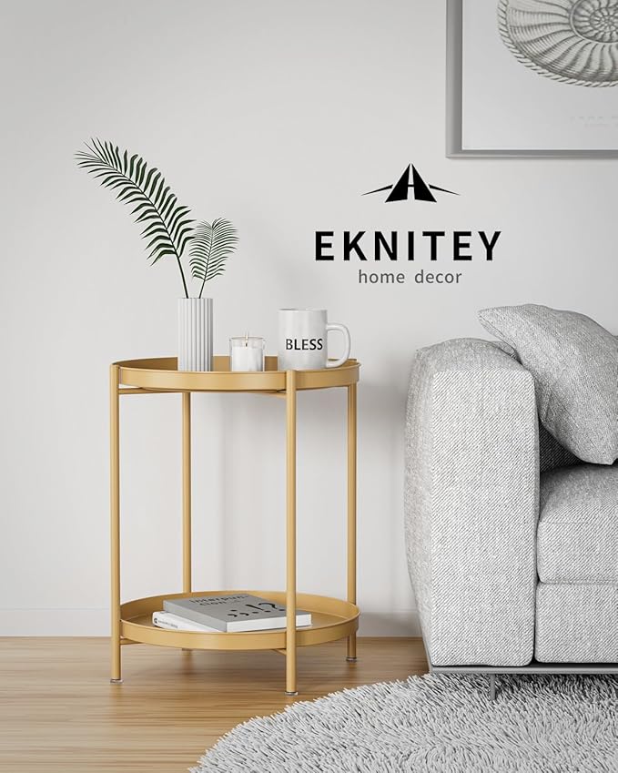 EKNITEY 2 Tier Side Table - Image 5