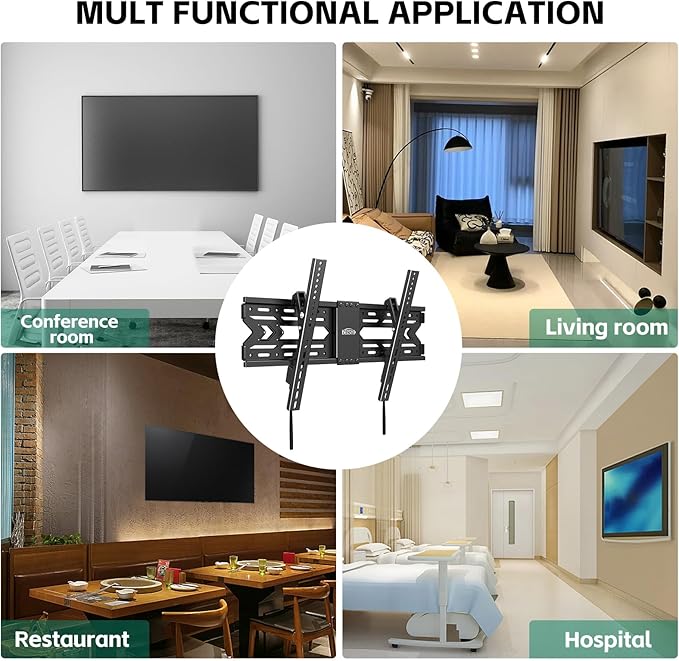 TV Wall Mount with Tilt for 32-85 Inch TVs, Low Profile Design, Holds up to 132 - Image 8