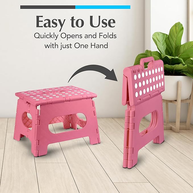 Handy Laundry - Folding Step Stool - Sturdy Enough Collapsible Stool to Support - Image 3