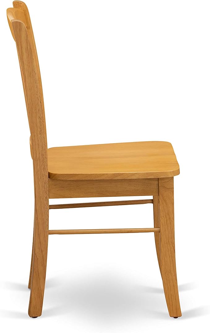 East West Furniture ESDL3-OAK-W 3 Piece Kitchen Table Set - Image 8