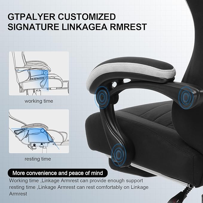 GTPLAYER Gaming Chair, Computer Office Chair - Image 5