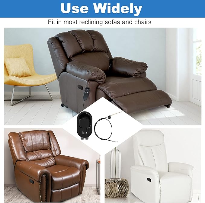 Nonley Heavy-Duty Metal Recliner Pull Handle Replacement - Image 7