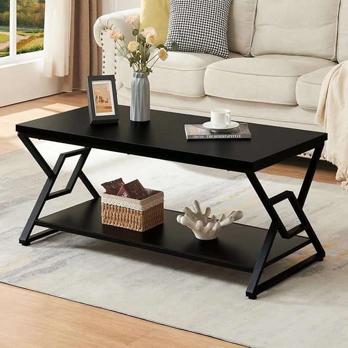 HOMISSUE Coffee Table, Rustic Rectangle Coffee Table by Homissue