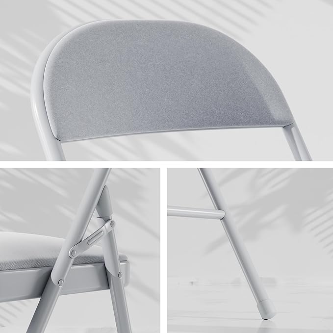 VECELO Portable Folding Card Table Square and Chair Set - Image 6
