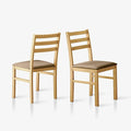 Livinia Seattle Modern Farmhouse Kitchen Dining Room Chair Set of 2, Solid Wood by Livinia