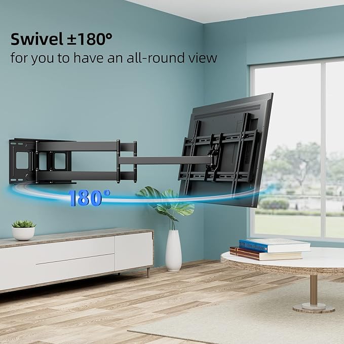 Heavy Duty TV Wall Mount for 42-90" TVs, 4X Load Tested Holds 179lbs, 40.9" - Image 5
