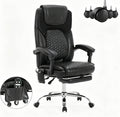 Massage Office Chair with Heat and Footrest –Reclining Desk Chair, Big and Tall by Unknown