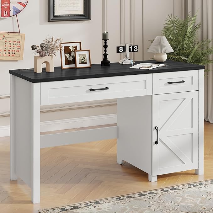 Farmhouse 47" Executive Desk, Computer Desk by Vabches