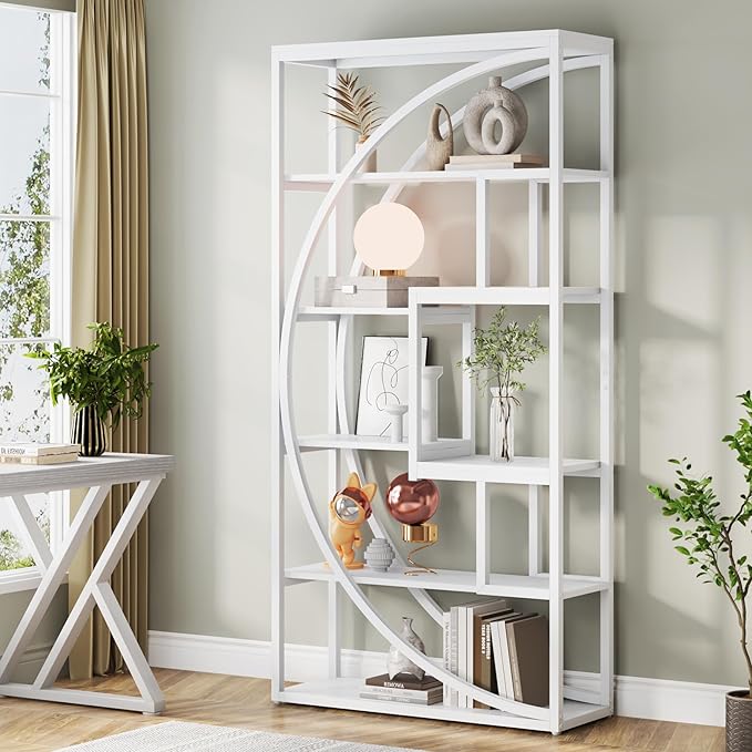 Tribesigns Bookshelf, Modern 5-Tier Etagere Bookcase, 70.8 inch Tall Bookshelf by Tribesigns