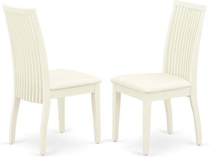 East West Furniture DLIP5-WHI-C 5 Piece Kitchen Table & Chairs Set Includes a - Image 5