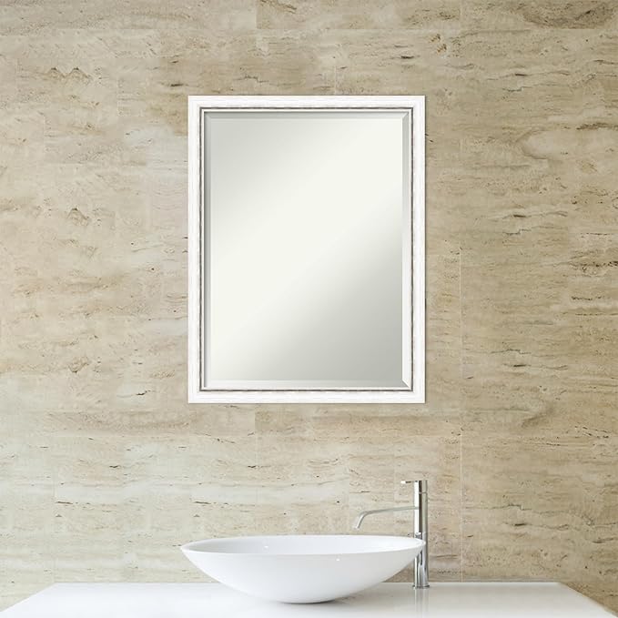Amanti Art White Bathroom Mirror - Image 6