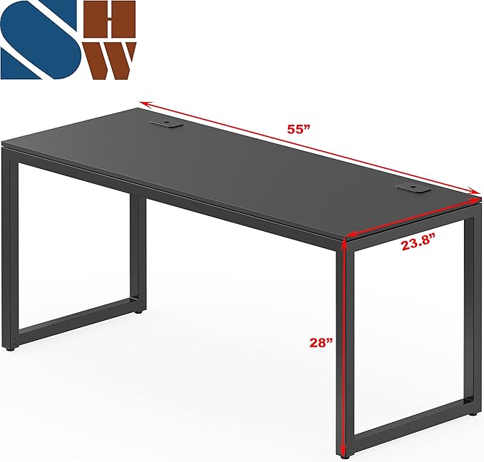 SHW 55-Inch Commercial-Grade Office Computer Desk - Image 3