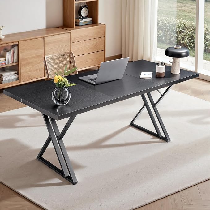 70.9 Inch Executive Desk, Large Office Computer Desk by Younhomedge
