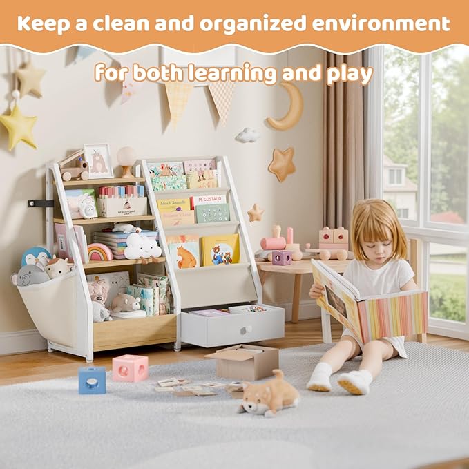 Kids Bookshelf and Toy Storage - Image 6
