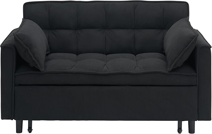 Ball & Cast 54" Convertible Sleeper Sofa Bed, Convertible Pull Out Couch - Image 4