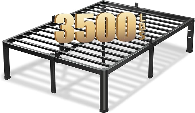 20 Inch Queen Bed Frame, 3500Lbs Heavy Duty Metal Platform by VIPSHOW