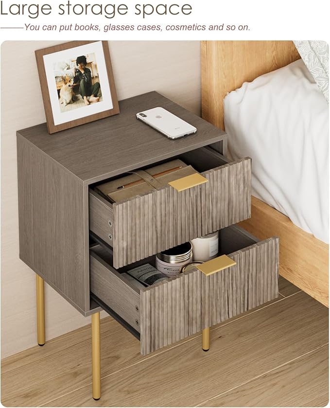 Nightstand, Small Bedside Table - Image 3