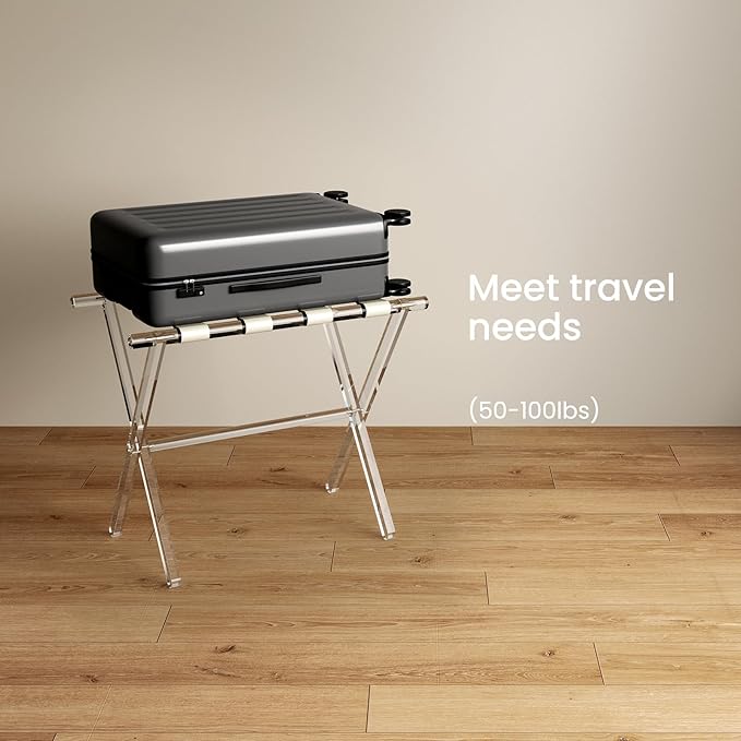 Sumerflos Acrylic Luggage Rack for Guest Room - Image 5