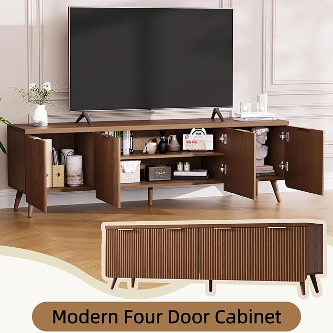 TV Stand for Up to 60" TVs, Modern Entertainment Center - Image 6