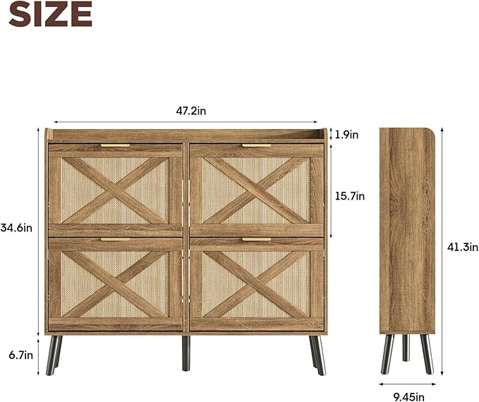 Maupvit Large Shoe Storage Cabinet - Image 2