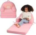 Foldable Kids Sofa, Comfy Rainbow Toddler Couch by MOMCAYWEX