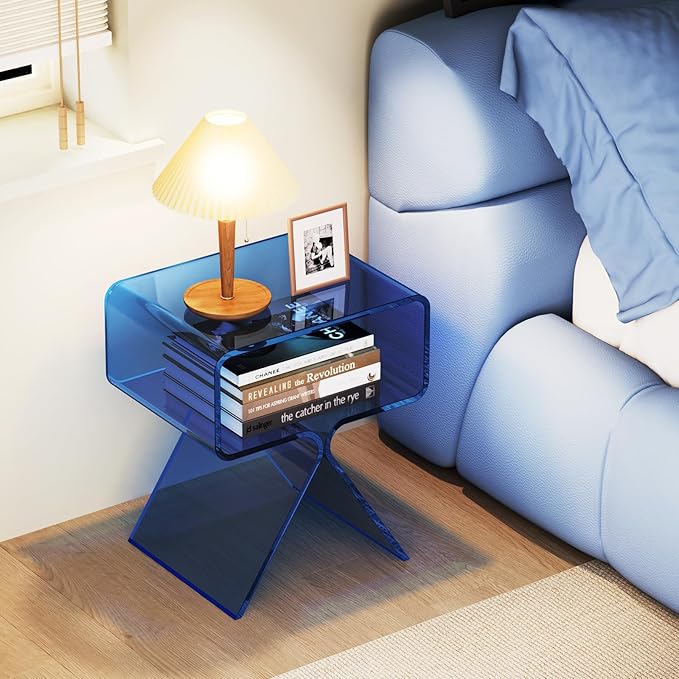 Acrylic Nightstand Side Table Modern Design Clear Home Decor Display End Table - Image 4