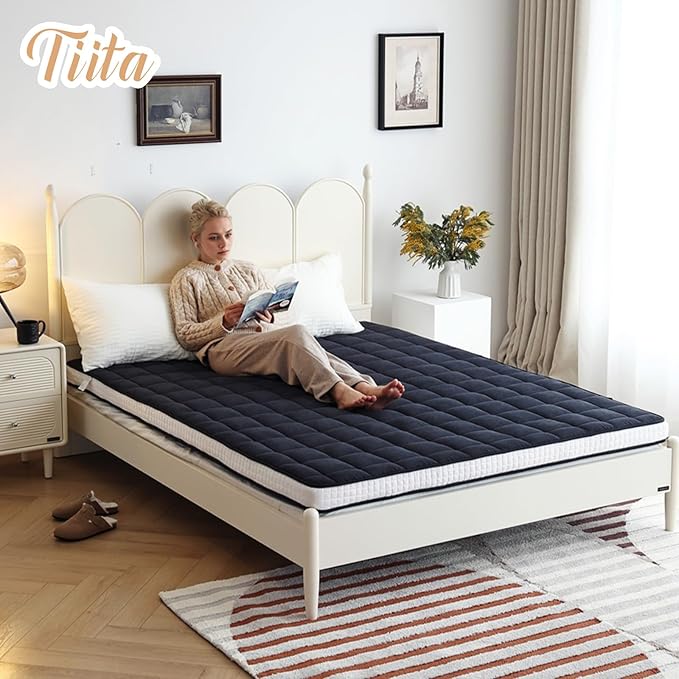 Tiita Japanese Floor Mattress, 4” Thicken Futon Mattress - Image 7
