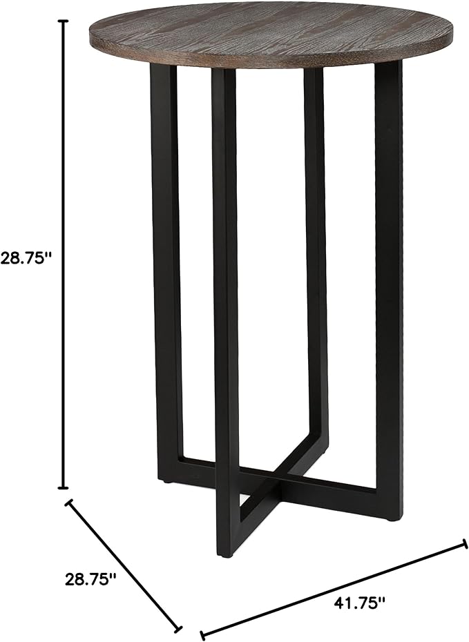 SEI Furniture Danby 42" Bar Bistro Table, Burnt Oak - Image 8