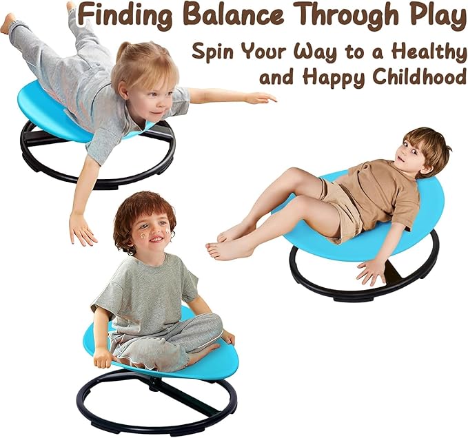 Kids Sensory Spinning Chair for Autism Ages 3+, Sit and Spin Swivel Chair for - Image 4