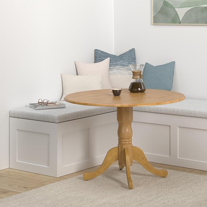 IC International Concepts, Solid Real Wood, Sturdy Parawood, Dimensions 42"D x - Image 2