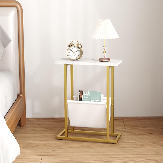 Yusong Narrow Side Table for Small Spaces, Small End Table - Image 7