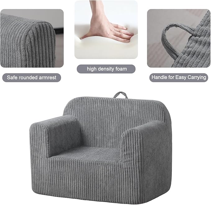 Getifun Foam Kids Sofa Chair, Comfy Toddler Couch, Soft Toddler Armchair - Image 5