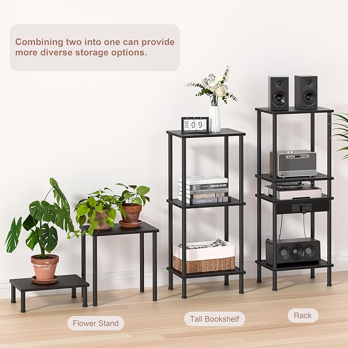 End Table, Small Side Table, 2-Tier Nightstand - Image 5