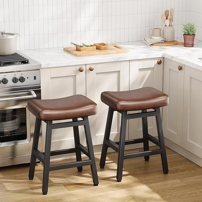 Counter Height Bar Stools Set of 3, 24 Inch Barstools - Image 6